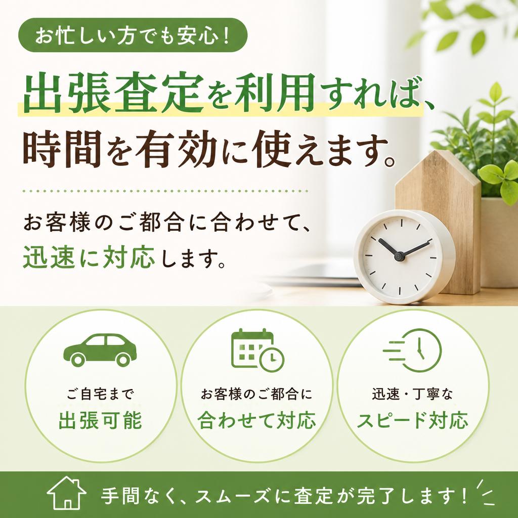 出張査定でお手軽に！