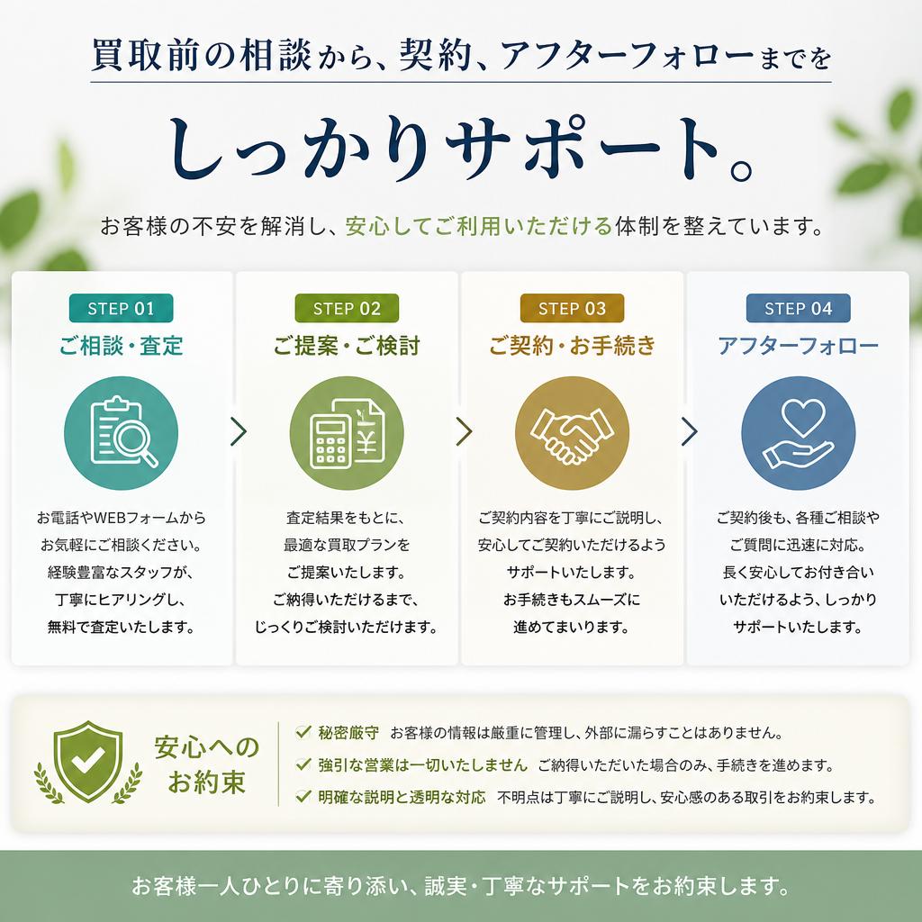 安心のサポート体制