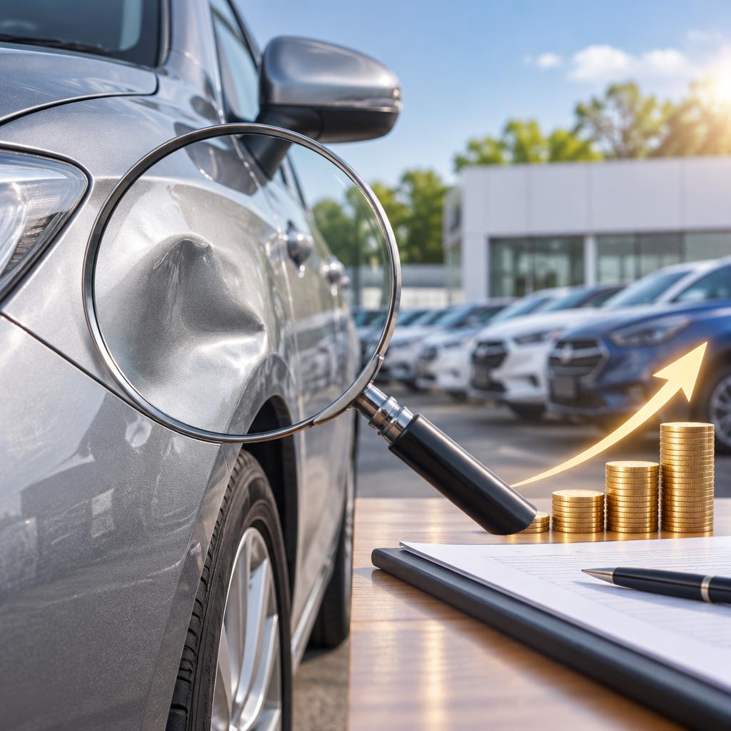 へこみがあっても、あきらめない。愛車の価値を見極める高額査定。